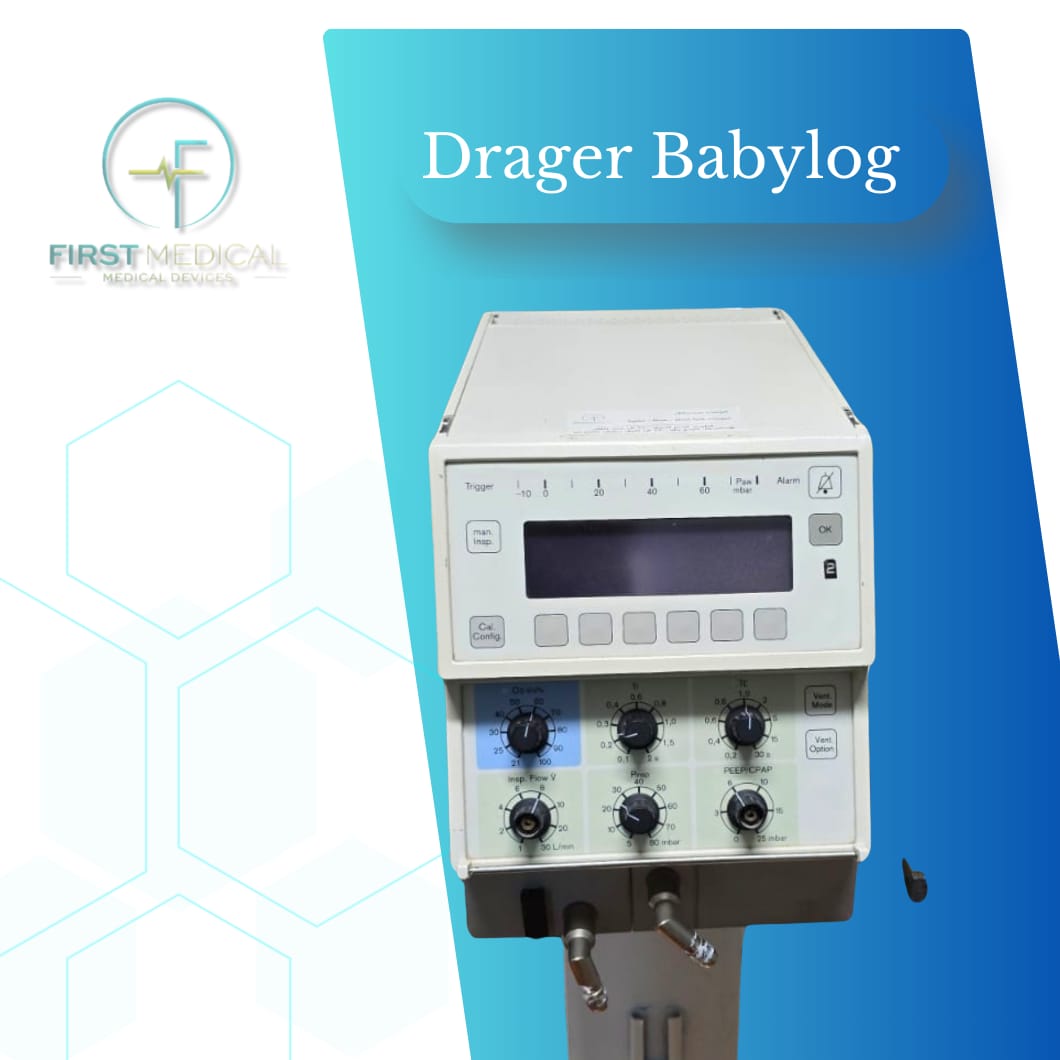 Drager Model: Babylog 8000plus جهاز تنفس صناعي مركة دريجر موديل بيبي لوج (مستعمل)